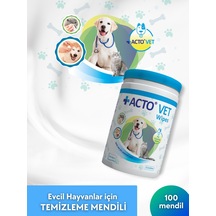 Acto Vet Wipes Evcil Hayvanlar İçin Temizleme Mendili 100'lü