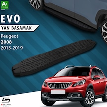 S-dizayn Peugeot 2008 Evo Siyah Yan Basamak 173 Cm 2013-2019 A+ Kalite