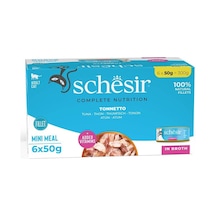 Schesir Multipack Ton Balıklı Pişirme Suyunda Kedi Konservesi 6 X 50 Gr 6 Al 5 Öde