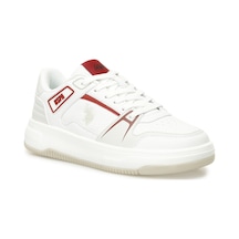 U.s. Polo Assn. Kıara 5fx Beyaz Kadın Sneaker Beyaz-kırmızı Beyaz - Kırmızı