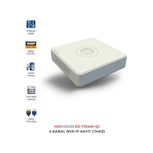 Ds-7104nı-q1 4 Kanal Nvr 4mp Kamera Destekli Kayıt Cihazı