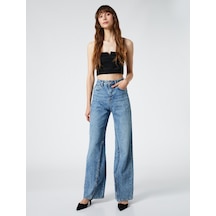 Koton Crop Bluz İnce Askılı Pencere Detaylı Viskon Karışımlı Siyah 4wak60004fw 4WAK60004FW999 Siyah