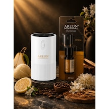 Areon Aromatik Difüzör Beyaz Pleksi + Opium