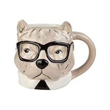 Karaca Anımal Buldog Mug Açık Ahşap