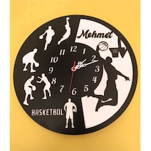 Basketbol Severler İçin Modern Duvar Saati Şık Ve Kalite Bir Arada No:1078 Beyaz