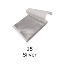 Varak Kaplama Yaprak Metalik Folyo 9x9cm 10lu Paket 15 Silver R5799f-15 Karışık