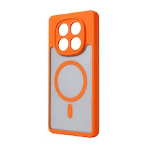 Xiaomi Redmi Note 15 Pro Plus 5g Loji Magsafe Kapak - Turuncu Standart