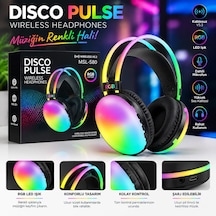 Msl580 Rgb Işıklı Kafa Üstü Bluetooth Kulaklık