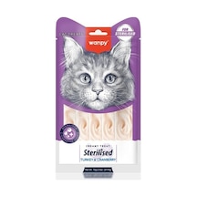 Wanpy Sterilised Hindi & Kızılcıklı Kısırlaştırılmış Sıvı Kedi Ödül Maması 5x14 Gr