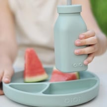 Hüp + Up -şişe + Pipet - Mineral Blue/powder Grey Açık