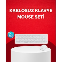 Tam Boy Kablosuz Klavye Mouse Seti - Gelişmiş Bağlantı Ve Sessiz Performans Diğer