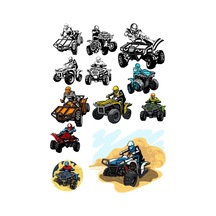 Atv Safarı Sticer Set 13 Parça Telefon, Tablet, Defter, Laptop Sticker