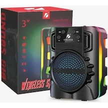 Polygold Kts-1720 Rgb Işıklı 3 İnç Bluetooth Hoparlör Speaker