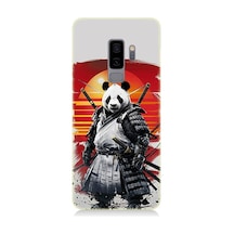 Samsung Galaxy S9 Plus Uyumlu Samuray Panda Desenli Silikon Kılıf