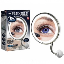 Mobee Flexible 10x Zoomlu Esnek ve Işıklı Makyaj Aynası