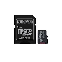 Kingston Sdcıt2/64gb 64gb Microsdxc Industrial C10 A1 Pslc Card + Sd Adapter