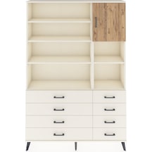 Arges Dolap 8 Raflı 8 Çekmeceli Tek Kapaklı 132x30x195 Aytaş... Aytaşı