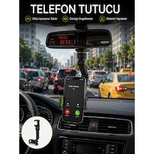 Ayarlanabilir Dikiz Aynası Telefon Tutucu Görüş Açısını Engellemeyen Araç Aparatı - Lisinya