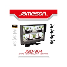 Jameson 4 Kanal Ips 9" Dvr Monitör - Jameson Jsd-904 - 4 Kameralı , Hareket Sensörlü Dvr Kamera