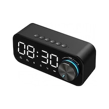 Mp3 Çalar Saat, Fm Radyo Ve Çok Fonksiyonlu Müzik Çalar Kablosuz Bluetooth Black