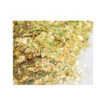 Epoksi Reçine 5gram Chunky Glitter Sim Açık Altın Renk Holografik Glitter Sim Mum Hobi Beton