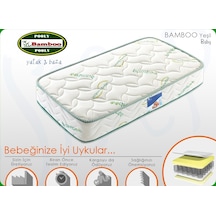 Babyhopeankara 70X180 Bamboo Ortopedik Yaylı Yatak Tek Kişilik Bamboo Yatak