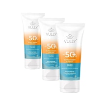 Leke Karşıtı Cilt Tonu Eşitleyici Renkli Kapatıcı Etkili Yüksek Koruyucu Spf+50 Güneş Kremi 50 Ml 3 Paketi 0