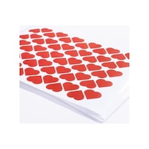 Dikey Şerit Kalpli Sticker Seti, 600 Adet Abanoz