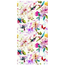 Suntek Çiçek Statik Streç Vitray Cam Filmi Gizlilik Buzlu 6