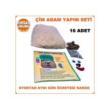 Çim Adam Yapım Seti. Çimlendirme 10 Adet. Eğitici Çim Adam