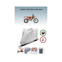 Gri Arka Çanta Uyumlu Ktm 250 Exc-f Uyumlu Motosiklet Brandası Motor Örtüsü