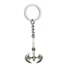 Savaşçı Balta Figürlü Anahtarlık Gotik Ve Mitolojik Tarz Zamak Metal Unisex Aksesuar