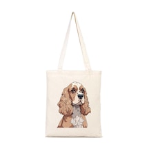 Sevimli Köpek Bez Çanta Çok Renkli