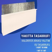 KALORİFER ARKASI TEK FOLYOLU ISI YALITIM LEVHASI 10 MM 1MT X 1MT