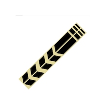 Motosiklet Çamurluk Sticker Siyah 34 5,5 Cm-08