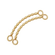 Angel Çanta Aksesuar 20 Mm Oval Ahşap Boncuklu 40 Cm Gold Renk Çanta Sapı