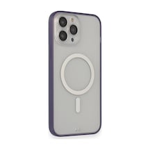 Apple iPhone Uyumlu 14 Pro Kılıf Grand Magneticsafe Kapak - Mor Bz8683140481339