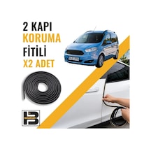 Ford Courier 2014-2023 Kapı Koruma Fitili-iki Kapı-siyah-bm1105