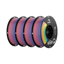 Creality Rainbow Pla+ 3d Yazıcı Filamenti 4 Kg, 1,75 Mm, Boyutsal Doğruluk +/- 0,02 Mm, Dolaşmayan Ve Düğümlenmeyen, Renk Gradyanları, Çoğu Fdm 3d Yazıcıyla Uyumlu