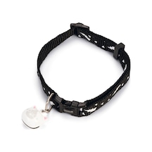 Hnrlıshp Beeztees Kedi Boyun Tasması, Zilli, Siyah, 20-30cm