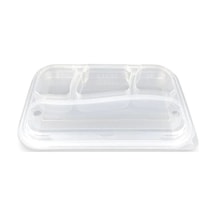 4 Bölmeli Kapaklı Kebap Kabı 75 Adet 98051236