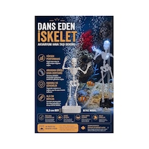3d Baskı Dans Eden İskelet Akvaryum Hava Taşı 18,5 Cm