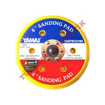 Yama 150 MM.Cırtlı 6 Delikli Orbital Zımpara Tabanı 10 Ad. Zımpara Tabanı