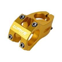 Wake Gold Bisiklet Kısa Gidon Boğazı 40mm Bisiklet Yedek Parça Aksesuarı Sarı