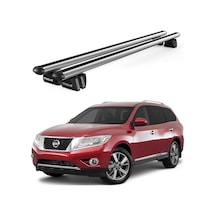 Pençe Nissan Pathfinder Ara Atkı 2013-2020 Uyumlu Gri Ara Atkı Port Bagaj Tavan Barı