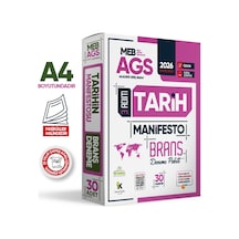 2026 MEB AGS 3 Adım TARİH Manifesto Branş Denemesi 30lu Fasikül SETİ Özgün Dijital Çözümlü2026 MEB AGS 3 Adım TARİH Manifesto Branş Denemesi 30lu Fasikül SETİ Özgün Dijital Çözümlü