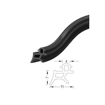 Pimapen Pvc Kapı Pencere Fitili Contası 10 Metre Siyah