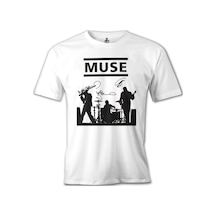 Muse - Band Beyaz Erkek Tshirt