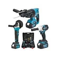 Prohummer Ph023 58vf Ultra Akülü 3lü Set - Matkap + Somun Sıkma + Avuç Taşlama