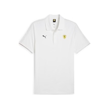 Puma 63018504 Ferrari Race Cloudspun Polo Erkek Polo Tişört Beyaz